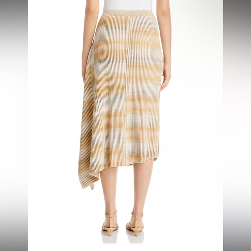 Simkhai Caelan Asymmetrical Ribbed Skirt in Sand Multi - Picture 4 of 11